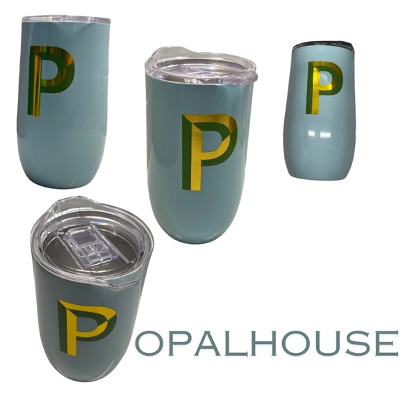 Wine Tumbler “P" Light Blue -Opalhouse™ - Picture 2 of 3